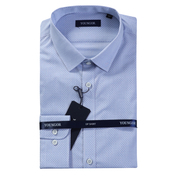 雅戈尔长袖衬衫波点韩版男士，商务流行修身免烫衬衣yldp12290hfy