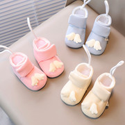 宝宝秋冬软底0-1岁婴儿棉鞋夹棉加厚保暖薄棉步前鞋子防掉学步鞋2