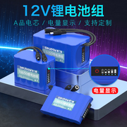 德力普12v锂电池组大容量18650可充电太阳能灯，监控音响聚合物24伏
