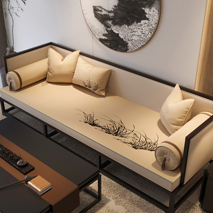 新中式红木沙发坐垫夏季冰丝凉席防滑垫子实木沙发垫凉垫2024