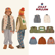  Jelly Mallow 23aw 秋冬儿童超保暖双面可穿棉服背心牛仔衫