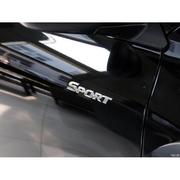专用09-14年汉兰达SPORT汽车标志改装合金属车门贴车身贴标英文标
