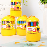 桶装油画棒儿童涂鸦彩笔，套装创意可爱彩笔，环保蜡笔奖品礼物