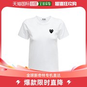 香港直邮潮奢commedes，garconsplay女士心形刺绣，棉质t恤