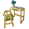 儿童学习桌套装可升降实木家用小学生书桌组合松木，宝宝写字课桌椅