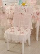 厂浪漫欧式蕾丝餐桌布布艺长方形，田园桌布椅套，椅垫椅子套罩家用销