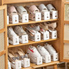 日本鞋架鞋子收纳神器省空间可调节双层鞋托架鞋柜分层隔板置物架