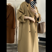 101801加厚赫本羊绒大衣女中长款高端2022年外套