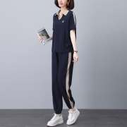 短袖卫衣套装女2024夏季新款中年妈妈洋气时尚时髦运动休闲两件套