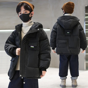 男童冬季棉衣外套2023冬装，中大儿童棉袄洋气酷帅保暖加棉棉服