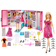 芭比梦幻衣橱娃娃，换装大礼盒套装过家家玩具珍藏系列gbk10gbk12