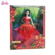 正版芭比之节日娃娃亚洲版礼盒装珍藏款女孩公主收藏玩具生日礼物