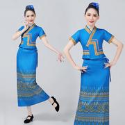 异国风情泰国男女装泰国裹裙筒裙套装傣族服饰西双版纳傣服装演出