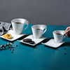 陶瓷咖啡杯套装纯白色骨瓷，咖啡杯欧式创意杯碟英式红茶杯奶茶杯碟