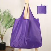 大容量挎肩防水牛津布手提购物袋折叠便携环保买菜袋定制印刷LOGO