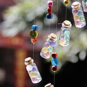 diy手工风铃材料包木珠海洋宝宝玻璃瓶幼儿园，作业礼物房地产