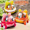 儿童惯性齿轮透明车，宝宝1-3岁益智2小熊，汽车玩具男孩小女孩子