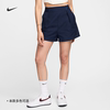 Nike耐克女高腰短裤夏季运动裤纯棉耐克勾休闲拼接FN2168