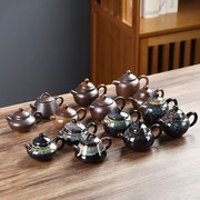 窑变迷你紫砂小茶壶可养可玩指尖壶茶宠茶玩功夫茶具摆件直供