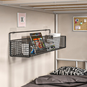 学生寝室床头置物架，墙上零食挂篮免打孔床上收纳好物宿舍上铺神器