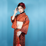 樱之美和风传统小纹和服正装女旅拍摄影套装日本大正风小碎花