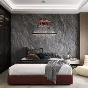 3d立体岩板浮雕岩石，墙布电视床头背景墙壁纸，高级感工业风卧室墙纸