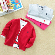 0-1-3岁2男童毛衣外套春秋装，女宝宝针织开衫9婴儿衣服8红色6个月7