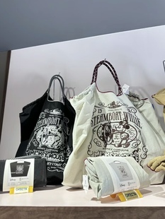 日本ballchain环保袋，米奇帆布手提包单肩斜挎购物袋