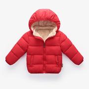 冬季1儿童棉袄2加绒加厚外套，3宝宝羽绒，棉服4岁男女童棉衣婴儿冬装