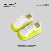 ABC ANGF儿童学步鞋2024春夏板鞋男女童面包鞋宝宝帆布鞋