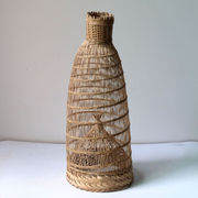 鱼笼灯罩手工竹编工艺品装饰品灯笼创意复古台灯竹制品直筒型灯罩