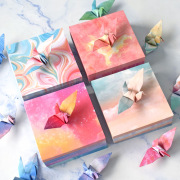 樱花星空千纸鹤手工折纸彩色纸，印花多功能幼儿园卡纸学生制作礼物