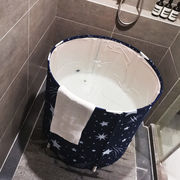加大款折叠加厚浴桶泡澡桶成人家用大人浴盆塑料免充气洗澡沐浴桶