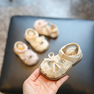 女宝宝凉鞋小女童公主，鞋软底学步鞋，2024夏季婴儿鞋子1一2-3岁