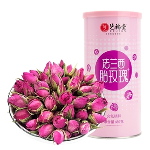 艺福堂玫瑰花茶法兰西胎，玫瑰特级干花，泡茶无硫熏搭菊花