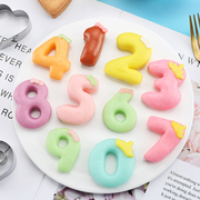 六一不锈钢数字馒头模具造型面食手工卡通宝宝水果糖霜饼干模具