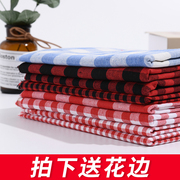 纯棉格子布料服装面料黑白红白，小方格衬衣桌布窗帘布手工diy面料