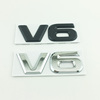 适用汉兰达普拉多V6排量标志 汽车数字母金属后尾箱贴标改装车标