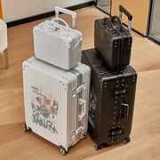 行李箱女生铝框密码拉杆皮箱子，结实耐用密码旅行箱男24大容量28寸