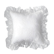 蕾丝抱枕白色法式ins风方枕腰枕靠垫刺绣枕套沙发靠枕家用可拆洗