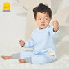 黄色小鸭童装婴儿连体衣撤柜秋季宝宝夹棉保暖爬服0-1岁