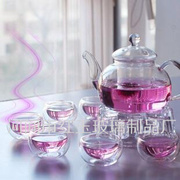 透明玻璃整套花草茶具花茶壶带过滤功夫茶具礼组合套装
