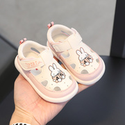 夏季女宝宝鞋子软底学步鞋6一12月婴儿凉鞋男童透气1岁半防滑公主