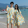 沙滩裙长裙情侣装夏装套装，泰国三亚度假旅游拍照穿搭海南岛服
