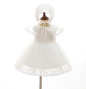 婴儿童装高端礼服公主，蓬蓬纱裙白色女童裙百日周岁连衣裙四季通用