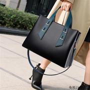 香港轻奢品牌大包包女包，2024手提包通勤大容量托特包黑色(包黑色)