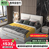 床现代简约气动高箱储物床1.5米北欧小户型，主卧床1.8米轻奢双人床