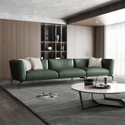vatar梵达意式现代简约轻奢设计师，创意客厅三人全真皮沙发组合