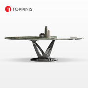 Toppinis高端大理石茶台大户型办公室会客功夫轻奢风奢石茶桌