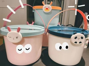 创意手提喜糖盒零食桶伴手礼盒，回礼宝宝满月周岁，诞生礼塑料提桶空